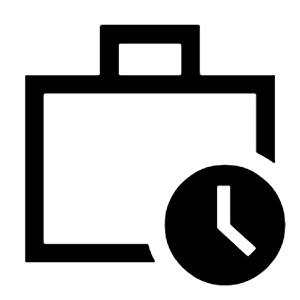 Work History Icon from Sharp Line - Material Symbols Set