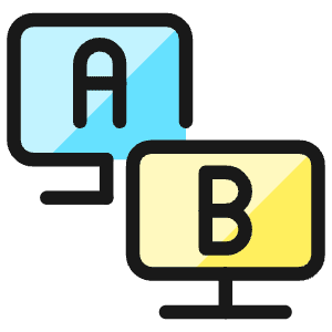 Ab Testing Monitors Icon from Ultimate Colors - Free Set
