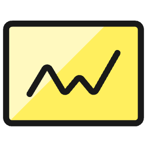 Analytics Board Graph Line Icon from Ultimate Colors - Free Set