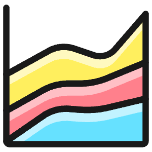Analytics Graph Lines Icon from Ultimate Colors - Free Set