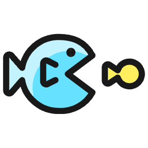 Business Big Small Fish Icon from Ultimate Colors - Free Set