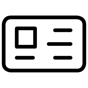 Business Card 1 Icon from Ultimate Light - Free Set