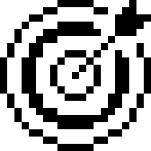 Business Product Target Icon from Pixel - Free Set