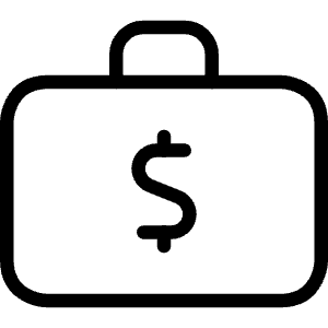 Cash Briefcase Icon from Ultimate Light - Free Set