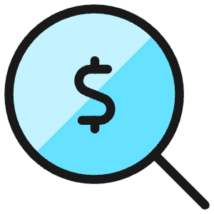 Cash Search Icon from Ultimate Colors - Free Set