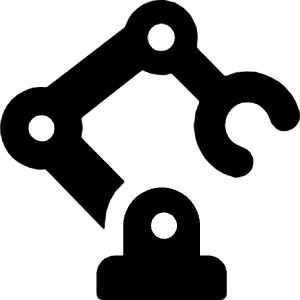 Factory Industrial Robot Arm 1 Icon from Ultimate Bold - Free Set