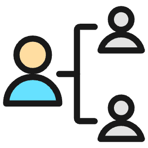Human Resources Hierarchy 1 Icon from Ultimate Colors - Free Set