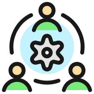 Human Resources Team Settings Icon from Ultimate Colors - Free Set