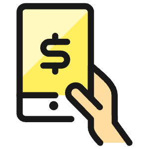 Monetization Tablet Dollar Icon from Ultimate Colors - Free Set