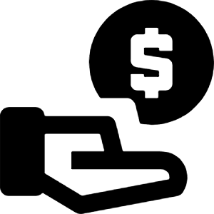 Payment Hand Coin Icon from Nova Solid - Free Set