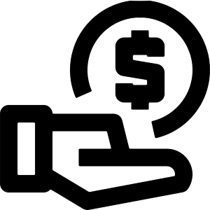 Payment Hand Coin Icon from Nova Line - Free Set