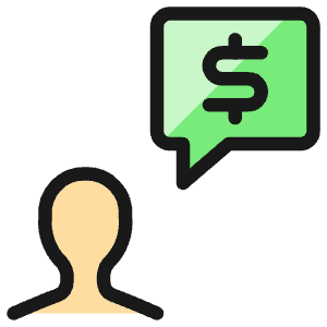 Profile Cash Message Icon from Ultimate Colors - Free Set