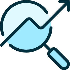 Seo Search Graph Icon from Ultimate Duotone - Free Set