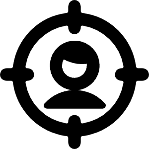 Shopping Advertising Audience Targer User Icon from Ultimate Bold - Free Set