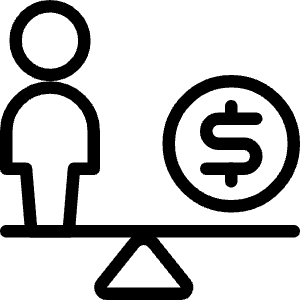 User Cash Scale Icon from Ultimate Light - Free Set