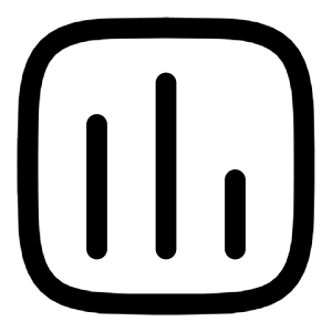 Chart Square Icon from Solar Linear Set