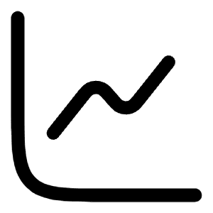 Diagram Up Icon from Solar Bold Set