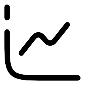 Diagram Up Icon from Solar Broken Set