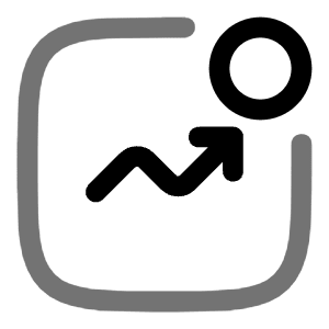 Graph New Up Icon from Solar Line Duotone Set