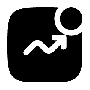 Graph New Up Icon from Solar Bold Set