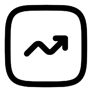 Graph Up Icon from Solar Linear Set