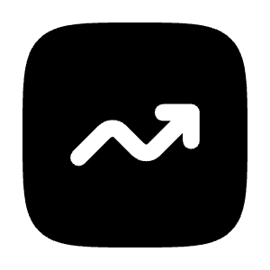 Graph Up Icon from Solar Bold Set