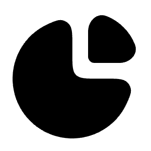 Pie Chart 2 Icon from Solar Bold Set