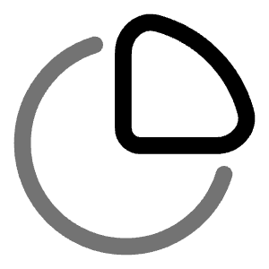 Pie Chart Icon from Solar Line Duotone Set
