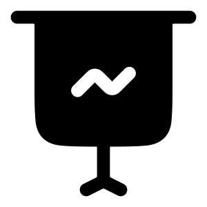 Presentation Graph Icon from Solar Bold Set