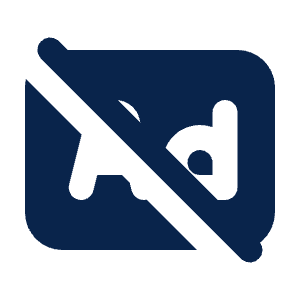 Ad Rectangle Off Fill Icon from Mingcute Fill Set