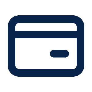 Bank Card Line Icon from Mingcute Line Set