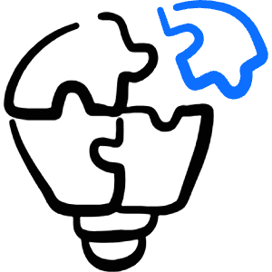 Business Coaching Idea Jigsaw Icon from Freehand Duotone - Free Set