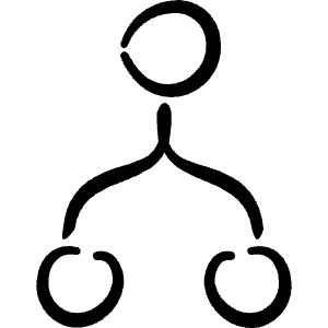 Business Workflow Merge 2 Icon from Freehand Line - Free Set
