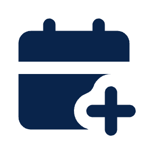 Calendar Add Fill Icon from Mingcute Fill Set
