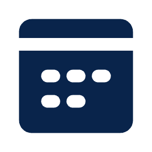 Calendar Month Fill Icon from Mingcute Fill Set