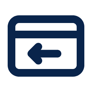 Card Refund Line Icon from Mingcute Line Set