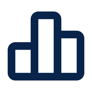 Chart Bar Line Icon from Mingcute Line Set