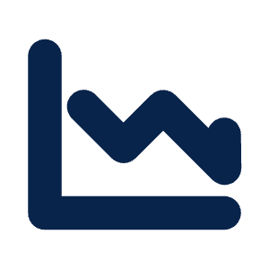 Chart Decrease Fill Icon from Mingcute Fill Set