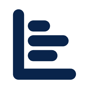 Chart Horizontal Fill Icon from Mingcute Fill Set