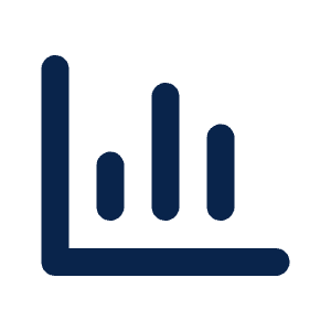 Chart Vertical Line Icon from Mingcute Line Set