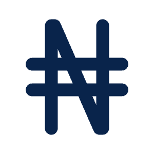 Currency Nigeria 2 Line Icon from Mingcute Line Set