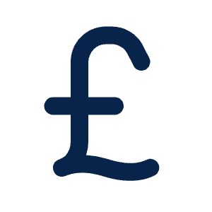 Currency Pound 2 Line Icon from Mingcute Line Set