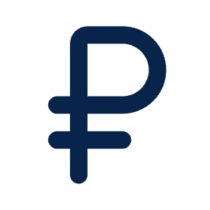 Currency Rubel 2 Line Icon from Mingcute Line Set