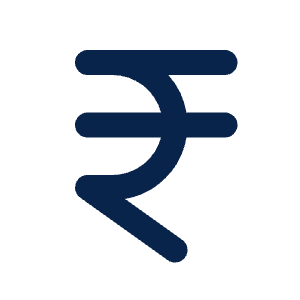 Currency Rupee 2 Line Icon from Mingcute Line Set