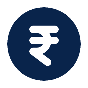 Currency Rupee Fill Icon from Mingcute Fill Set