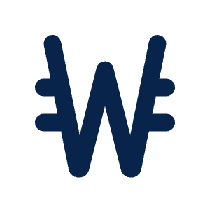 Currency Won 2 Line Icon from Mingcute Line Set