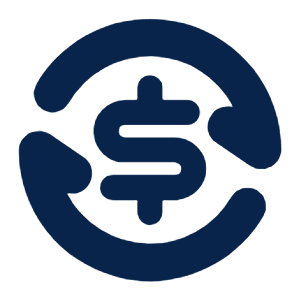 Exchange Dollar Fill Icon from Mingcute Fill Set