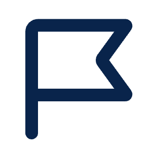 Flag 1 Line Icon from Mingcute Line Set