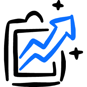 Performance Increase Clipboard Icon from Freehand Duotone - Free Set