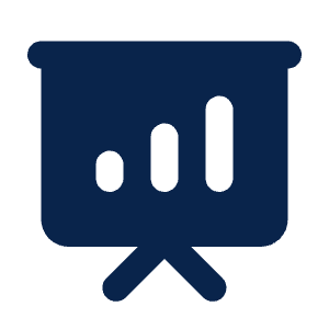 Presentation 1 Fill Icon from Mingcute Fill Set